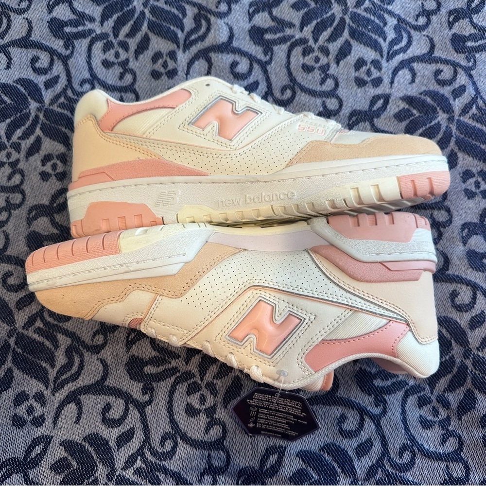 New Balance Pink and White Sneakers - Picture 8 of 9